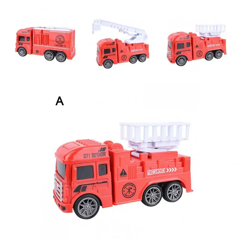 

Popular Smooth Surface Educational Aerial Ladder Fire Rescue Truck Toy for Kids Engineering Truck Toy Fire Ladder Toy
