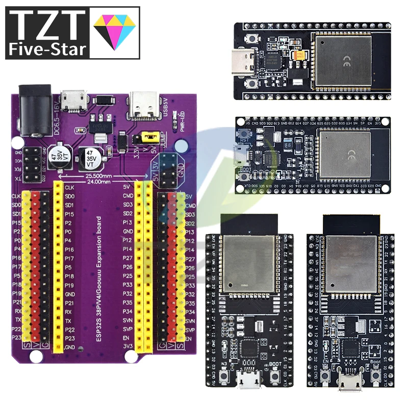 Плата расширения ESP32 TYPE-C/MICRO USB CP2102 | AliExpress