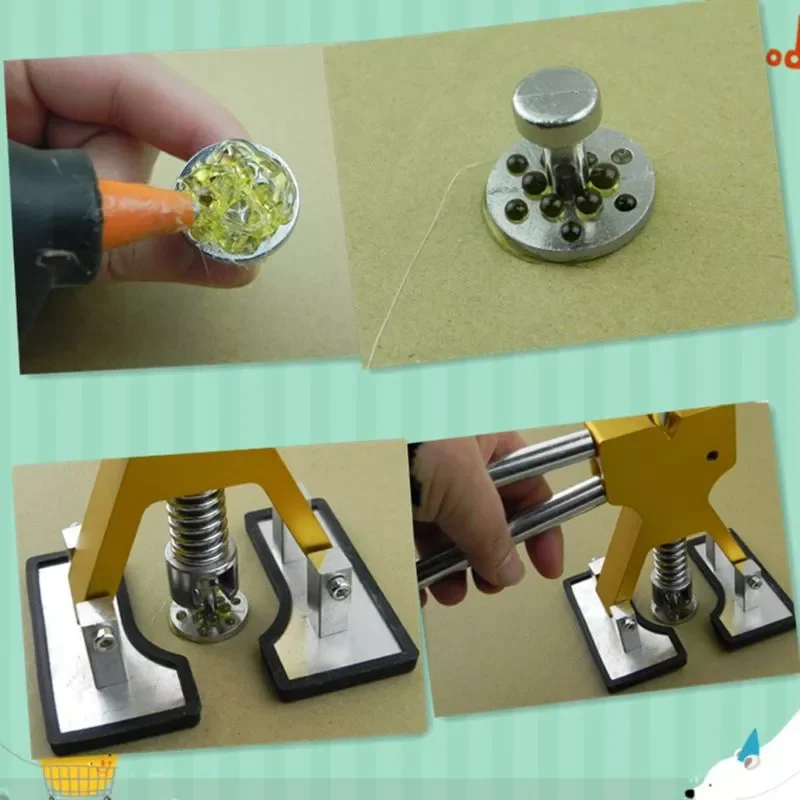 

Automobile and motorcycle accessories 8 Size with 8pcs Auto PDR Tool Kit Aluminum Glue Puller Tabs for Car Dent Paintless Repair
