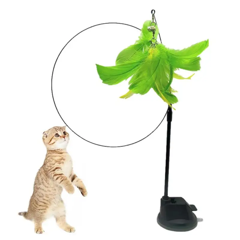 

Игрушки с перьями для кошек, съемные игрушки для тренировок с животными, устойчивые к укусам игрушки для домашних животных, палочка для упражнений и игр в помещении с животными