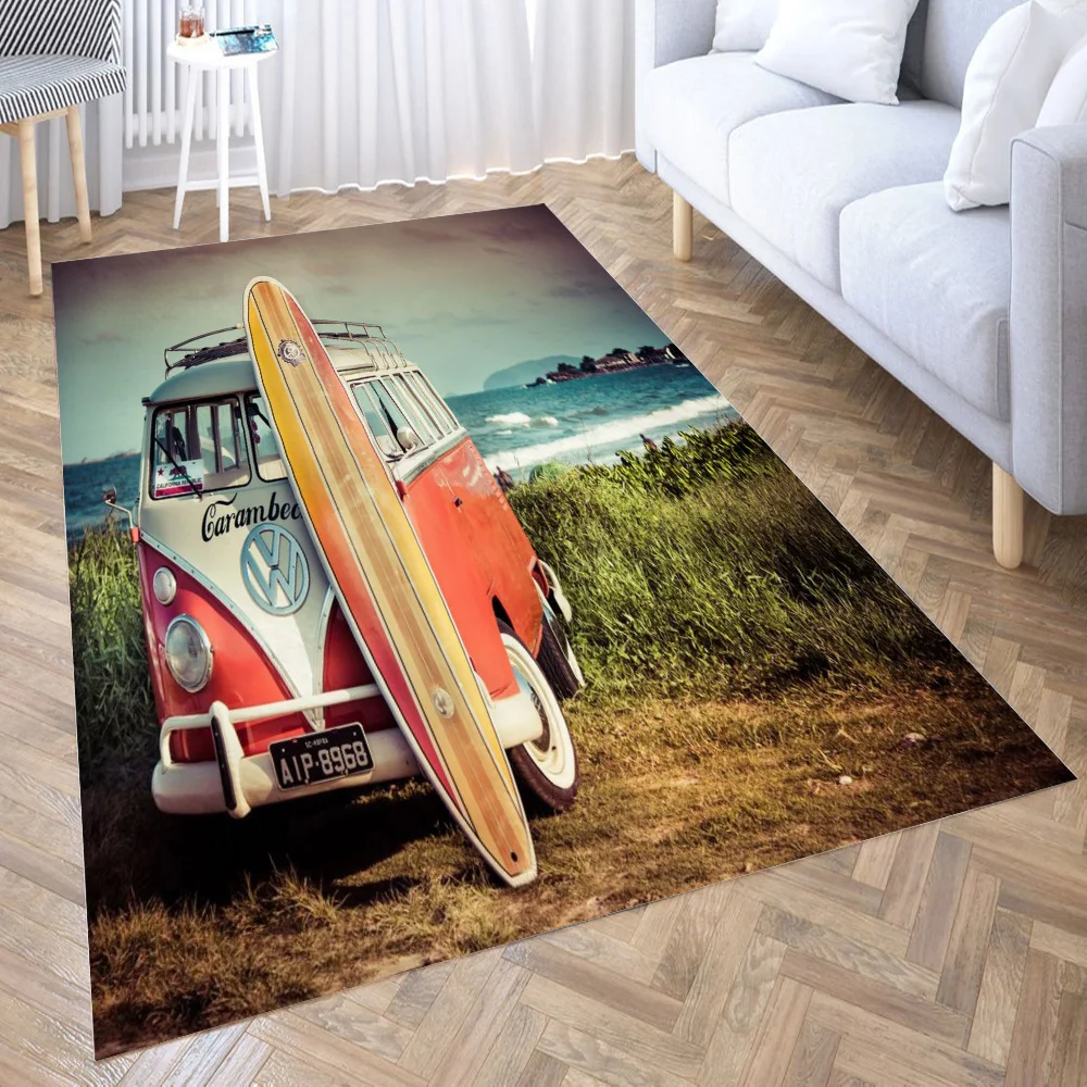 

Surf van Carpet Living Room Large Area Rugs Bedroom Carpet Modern Home Living Room Decoration Floor Lounge Rug