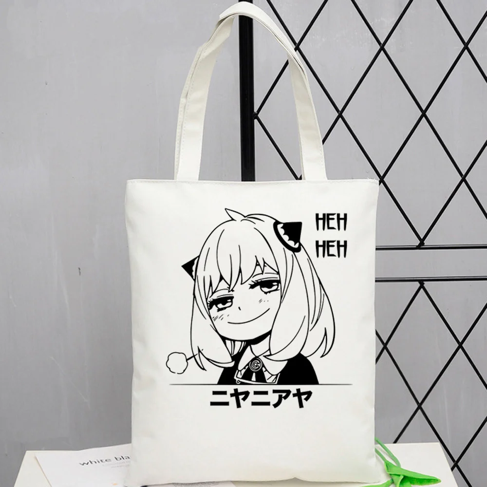 

Шпионская x семейная сумка для покупок, Джутовая сумка, сумка для переработки, Женская многоразовая сумка-тоут, тканевая сумка-мешок