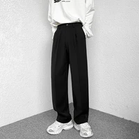s 5xl solid color suit pants men fashion society mens dress pants korean loose casual straight pants mens formal trousers