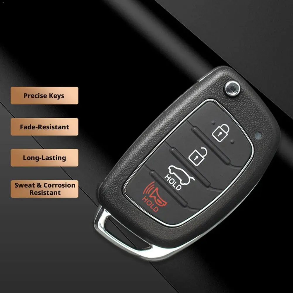 Фото 1 шт. Смарт-ключ для Hyundai HB20 2019-2022 с чипом 4A PCF7939MA, выкидной ключ-пульт HY14R, аксессуары для автомобиля №1