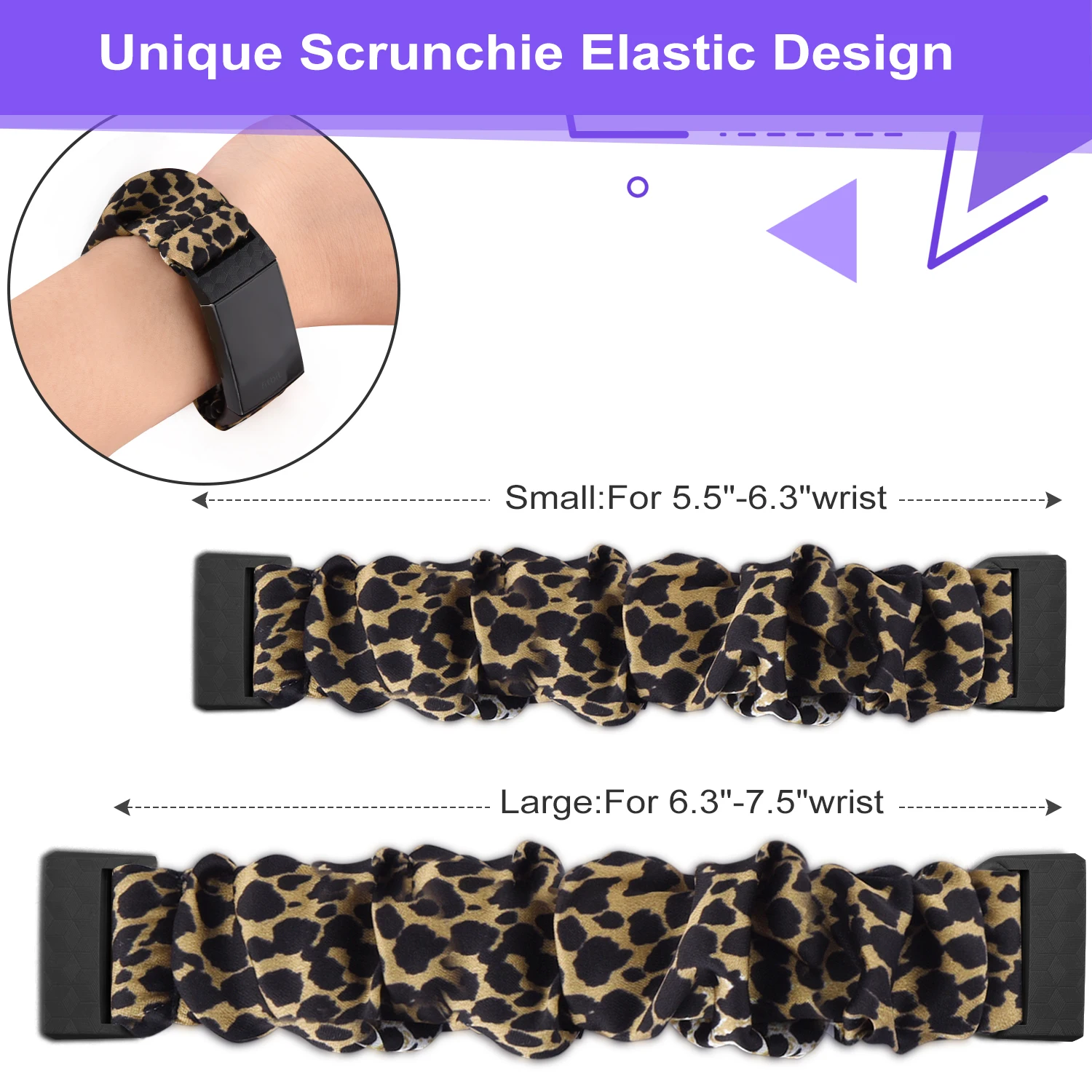 Scrunchie Elastic Bracelet Strap for Fitbit Charge 4 3 Band Fabric Wristband Replacement for Fitbit Charge 3 4 correa Accessory images - 6