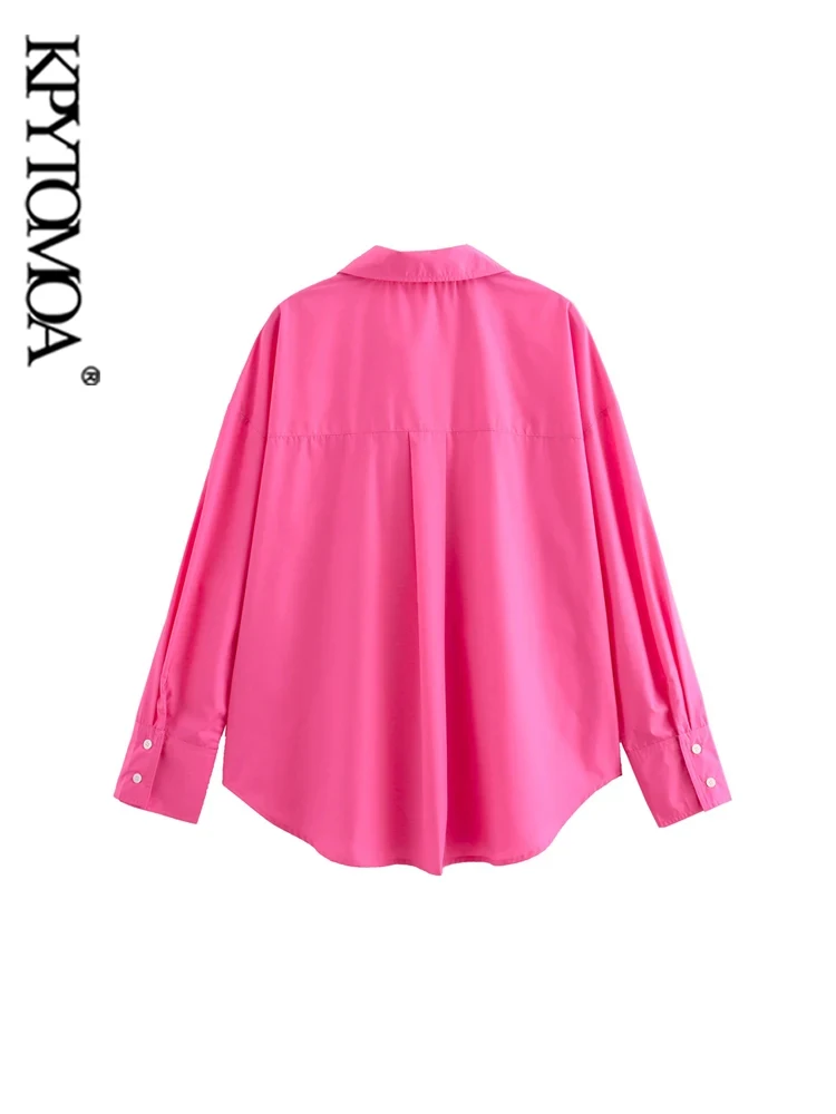 Женская блузка с длинным рукавом на пуговицах