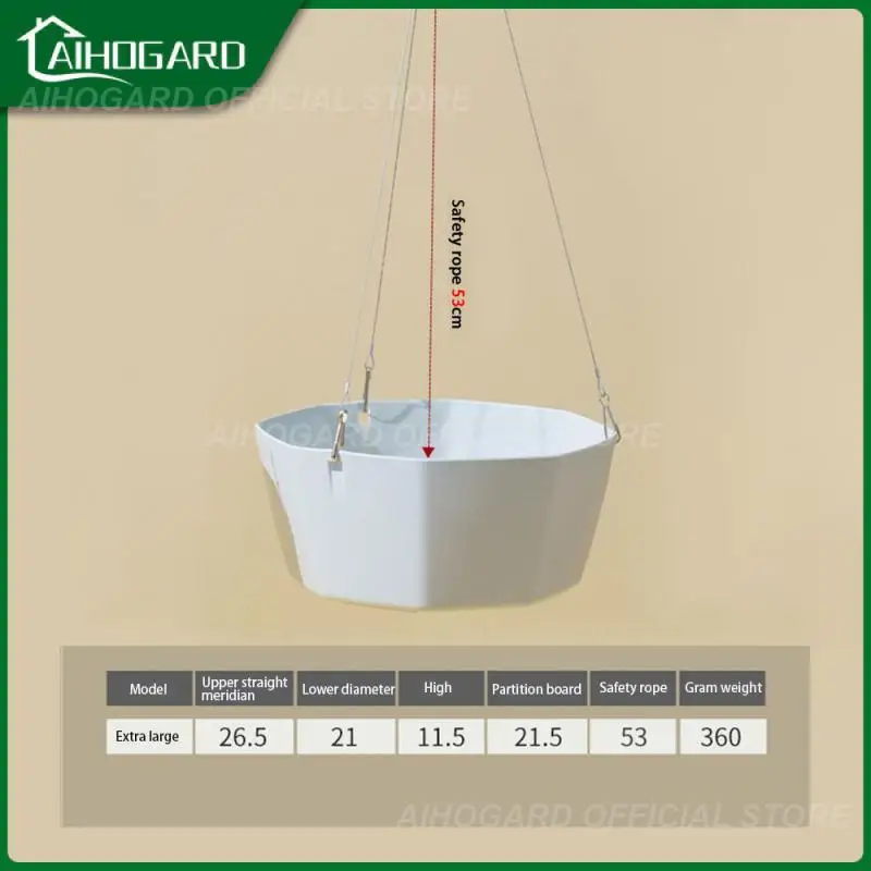 

Simple Fashion Pendant Hanging Flowerpot Natural Drain Hole Design Basket Gardening Supplies Fresh Hanging Basket Basin