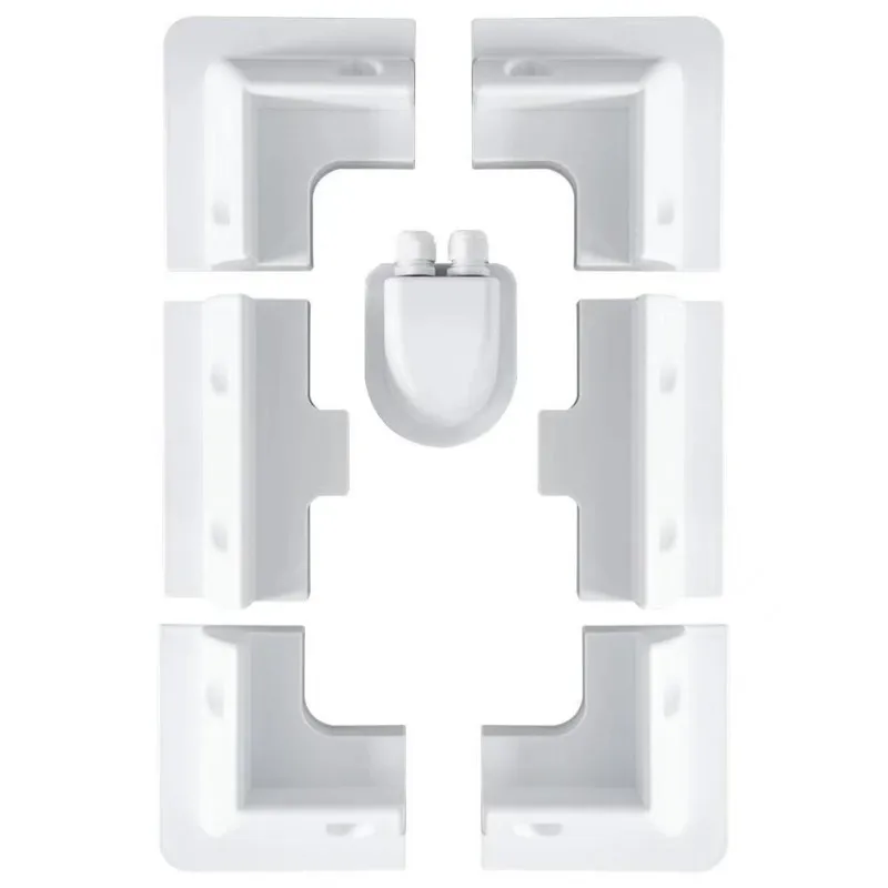 Монтажный кронштейн для солнечной панели на крышу RV, комплект крепежных кронштейнов, проволочный ящик ABS, поддерживающий держатель для фургонов, жилых автофургонов, лодок, яхт, автодома