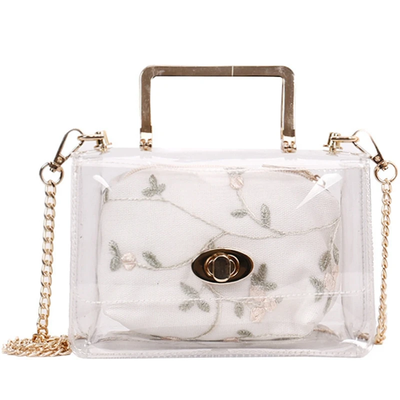 

Clear Purse Bag, Purses And Handbags, 2 In 1 Transparent Shoulder Crossbody Bags For Women
