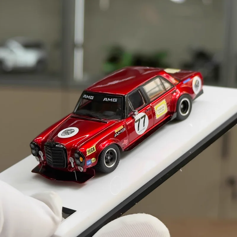 Фото HEC 1:64 Hangzhou Exhibition Limited Edition S KLUB Литая под давлением миниатюрная модель автомобиля из сплава красной свиньи, подлинная на складе №5