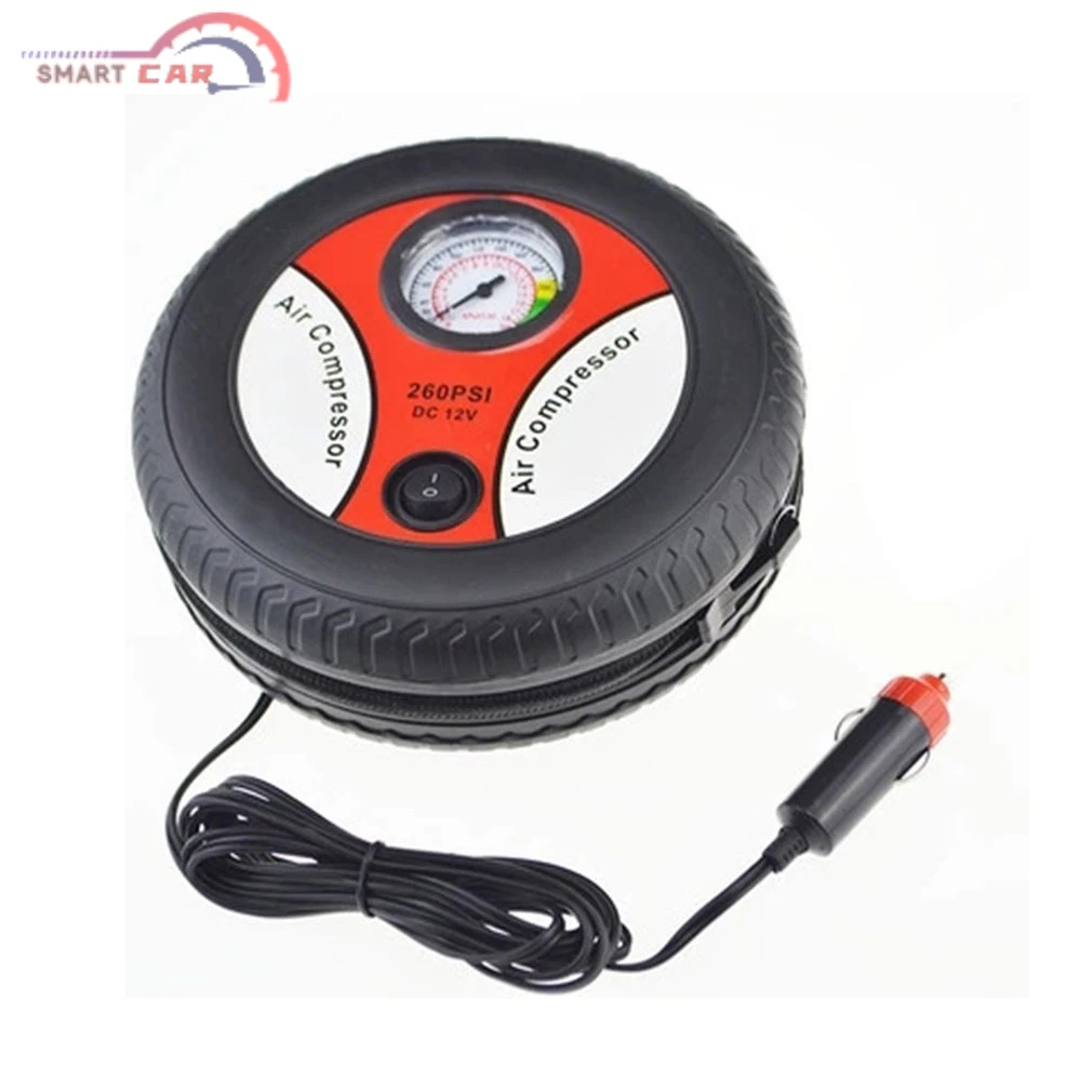 

Car Tire Inflation Pump Air Compressor Mini Tire Design 12V Input Voltage Electric Inflating Machine Suitable For Most Cars