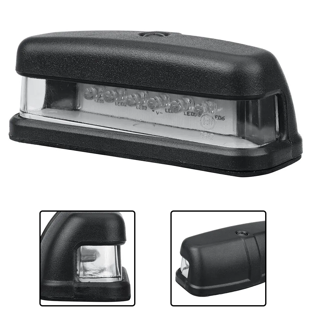 

Truck Number Plate Light Low Power Consumption LED Shock Resistant Waterproof ABS Clear Lens For Most Truck 1pcs
