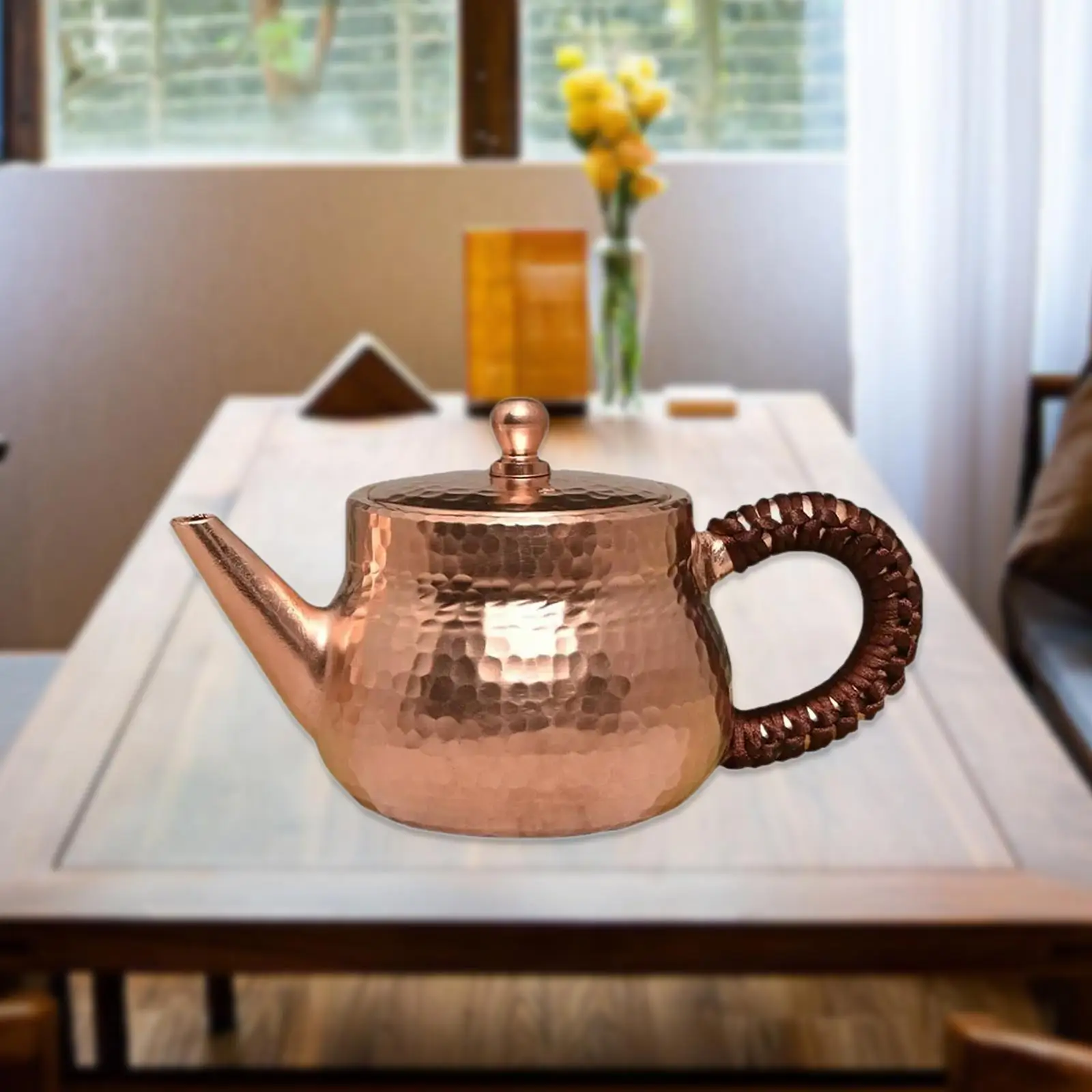 Чайник с листьями медный чайник 200 мл пивоварник для вечеринки пикника