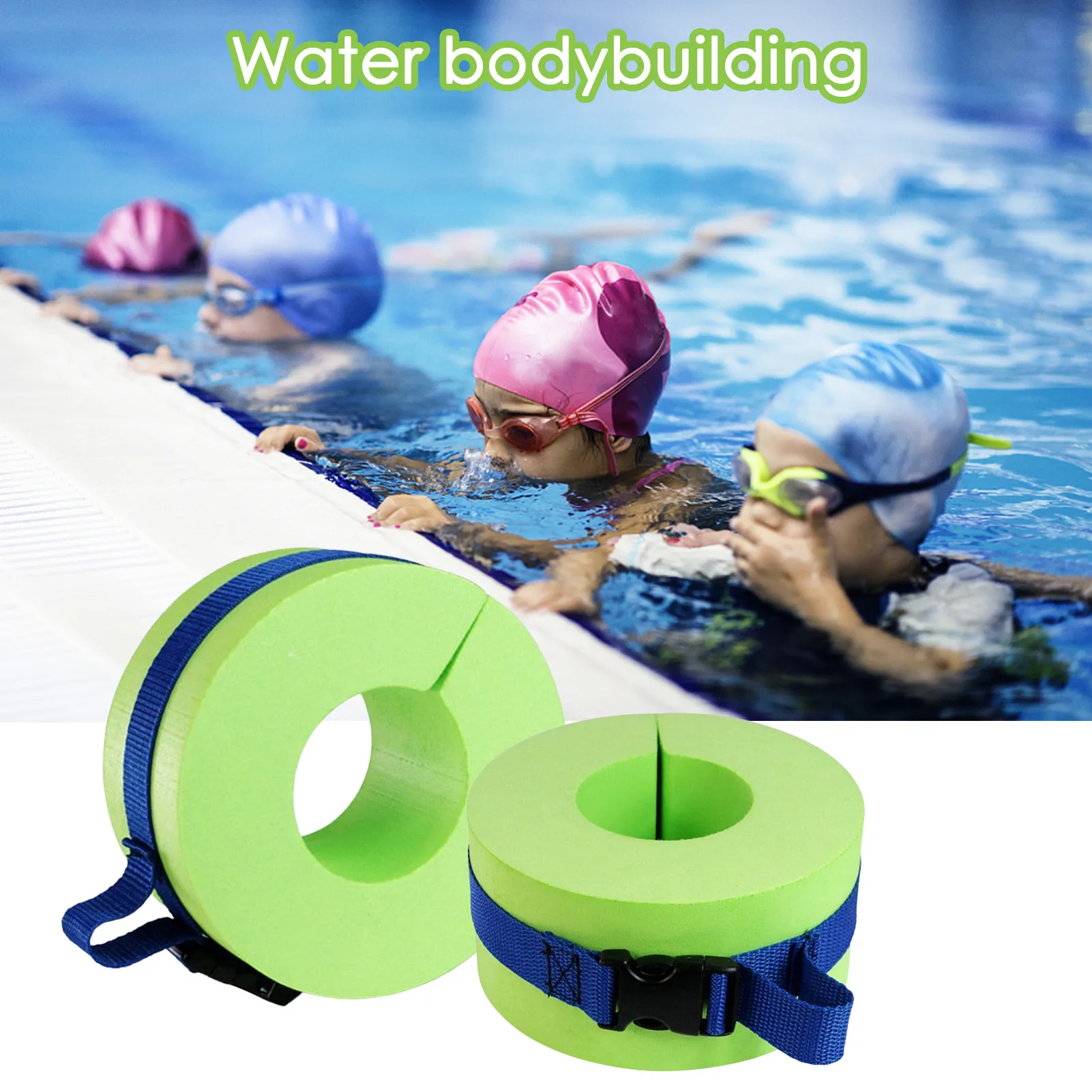 

Foam Swim Cuffs Lightweight Swim Arm Band Set Ankles Arms Belts With Quick Release Buckle