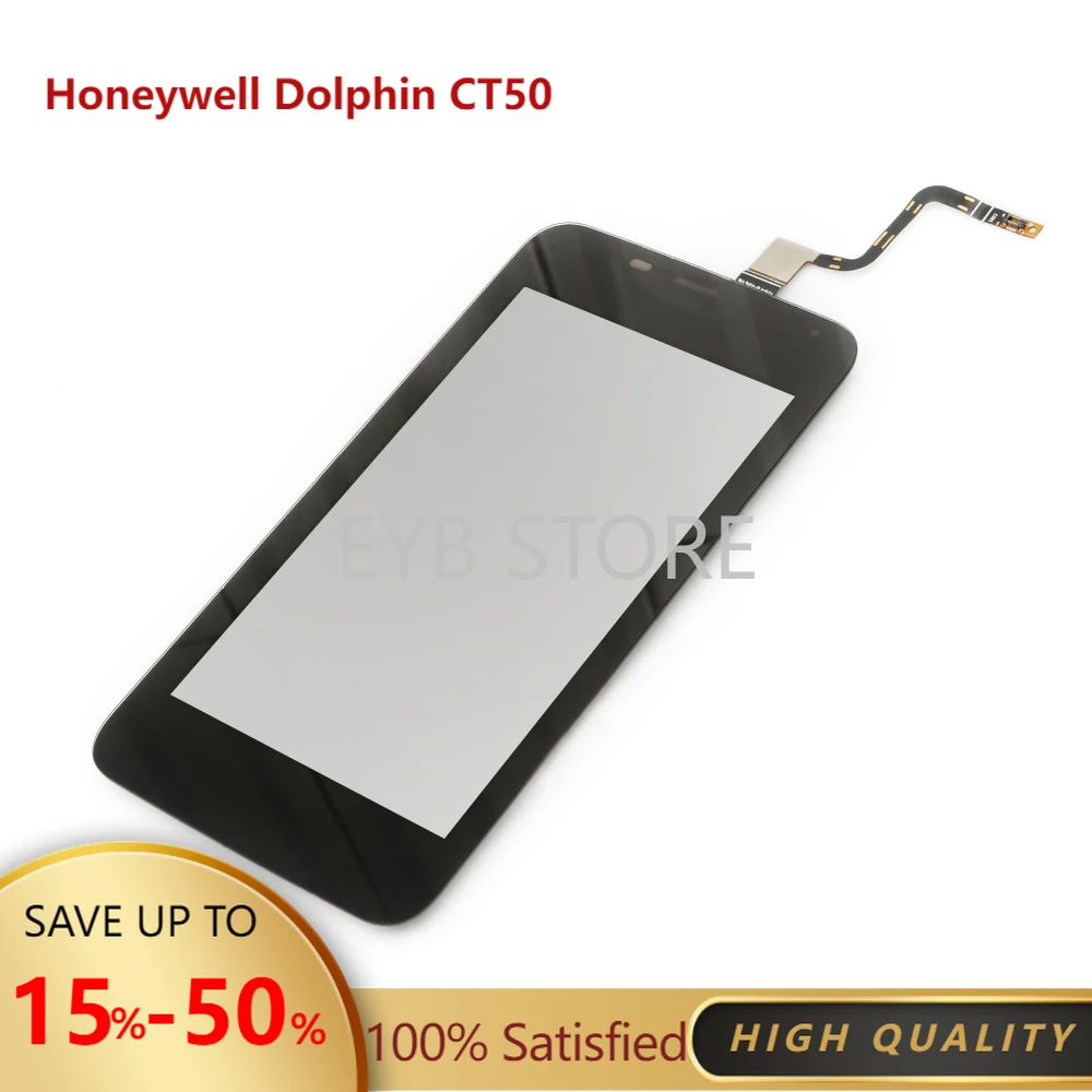 LCD with Touch Digitizer ( 2nd Version, Black Color ) for Honeywell Dolphin CT50