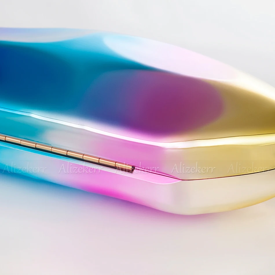 Alizekerr акриловые вечерние сумки радужной расцветки для женщин Необычные кошельки