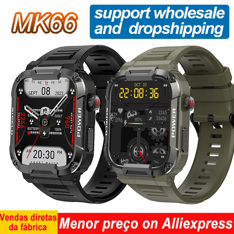 

2023 Outdoor Men Smart Watch Heart Rate Monitor Bluetooth Call Fitness 5ATM Waterproof Sports Smartwatches for IOS Android Phone