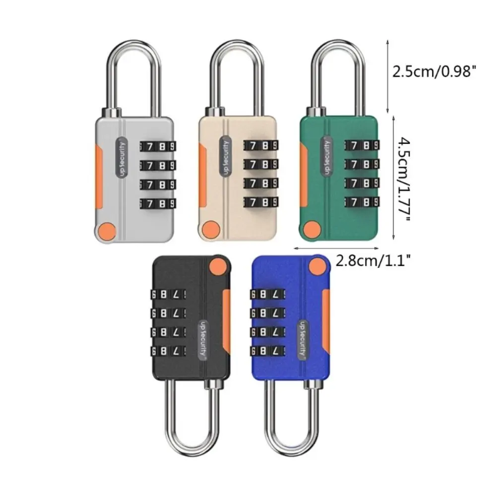 Portable Protection Security Luggage Weatherproof Safely Code Lock Anti-theft With Steel Cable 4 Digit Combination Lock images - 6
