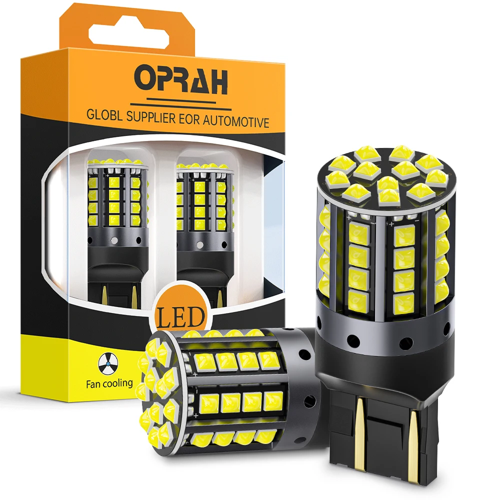 Oprah 2 шт. Автомобильная фонарь заднего света P21W PY21W 1156 лампы 1157 BAY15D P21/5W 7443 W21/5W Canbus без ошибок 44 шт. 3030SMD DRL указатель поворота