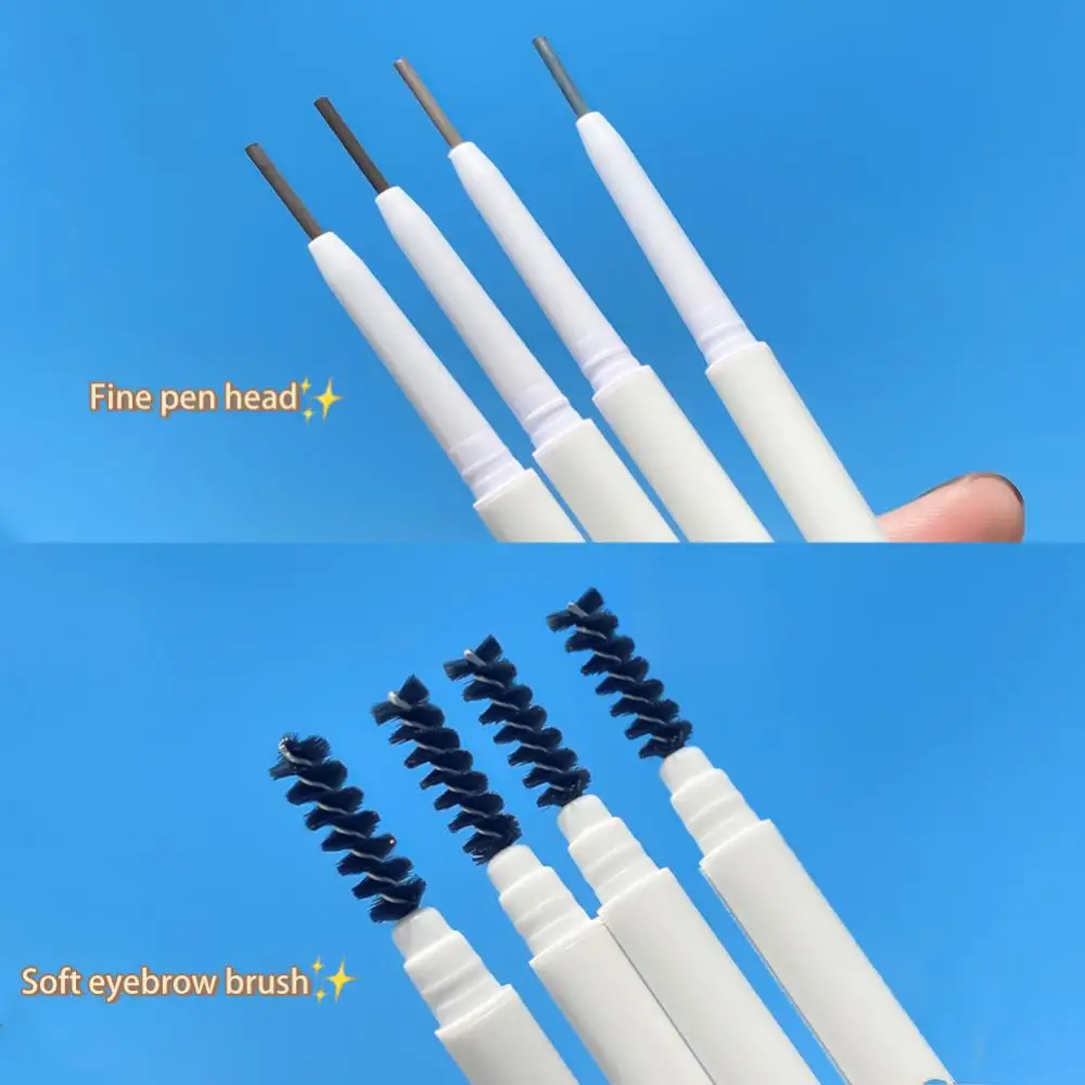 

1PC Double-headed Eyebrow Pencil Automatic Rotation Thin-headed Eyebrow Brush Waterproof Long-lasting Natural For Novice TSLM1