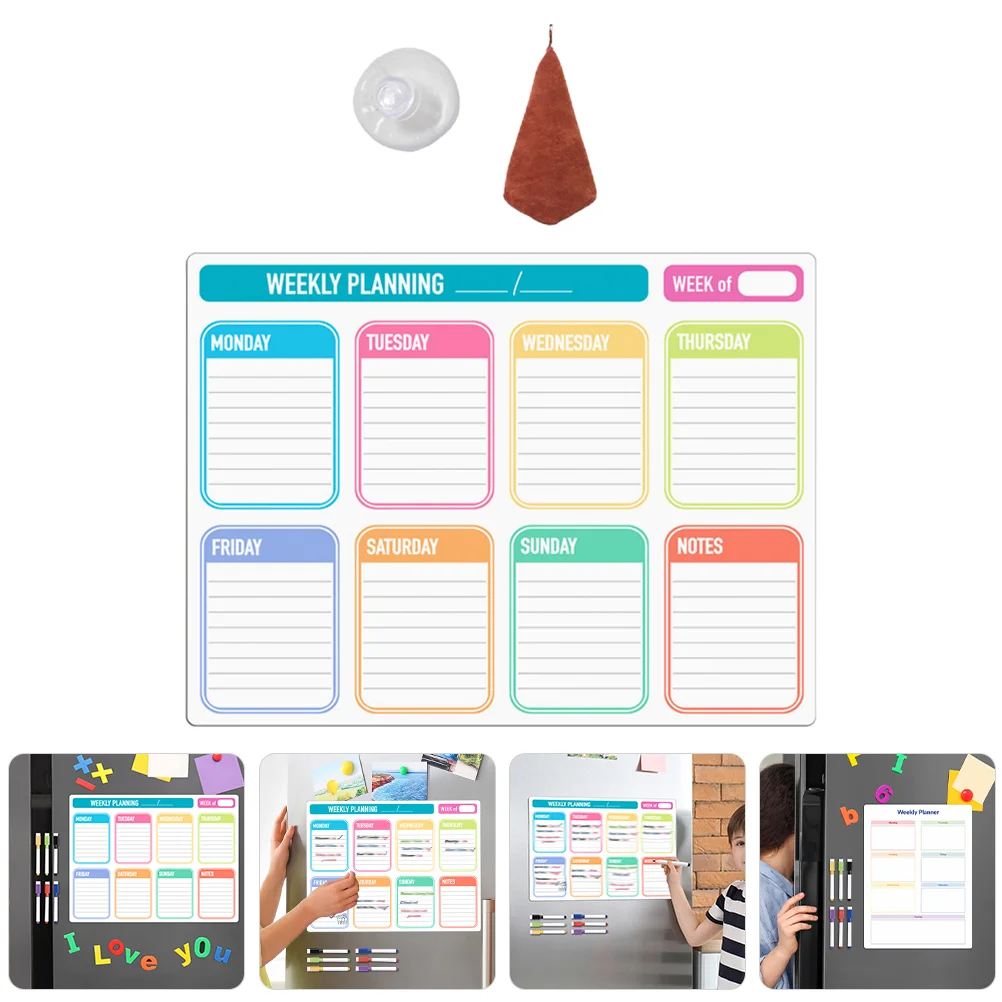 

Доска для сухого стирания, магнитная доска для еженедельного планировщика, меню, белая доска