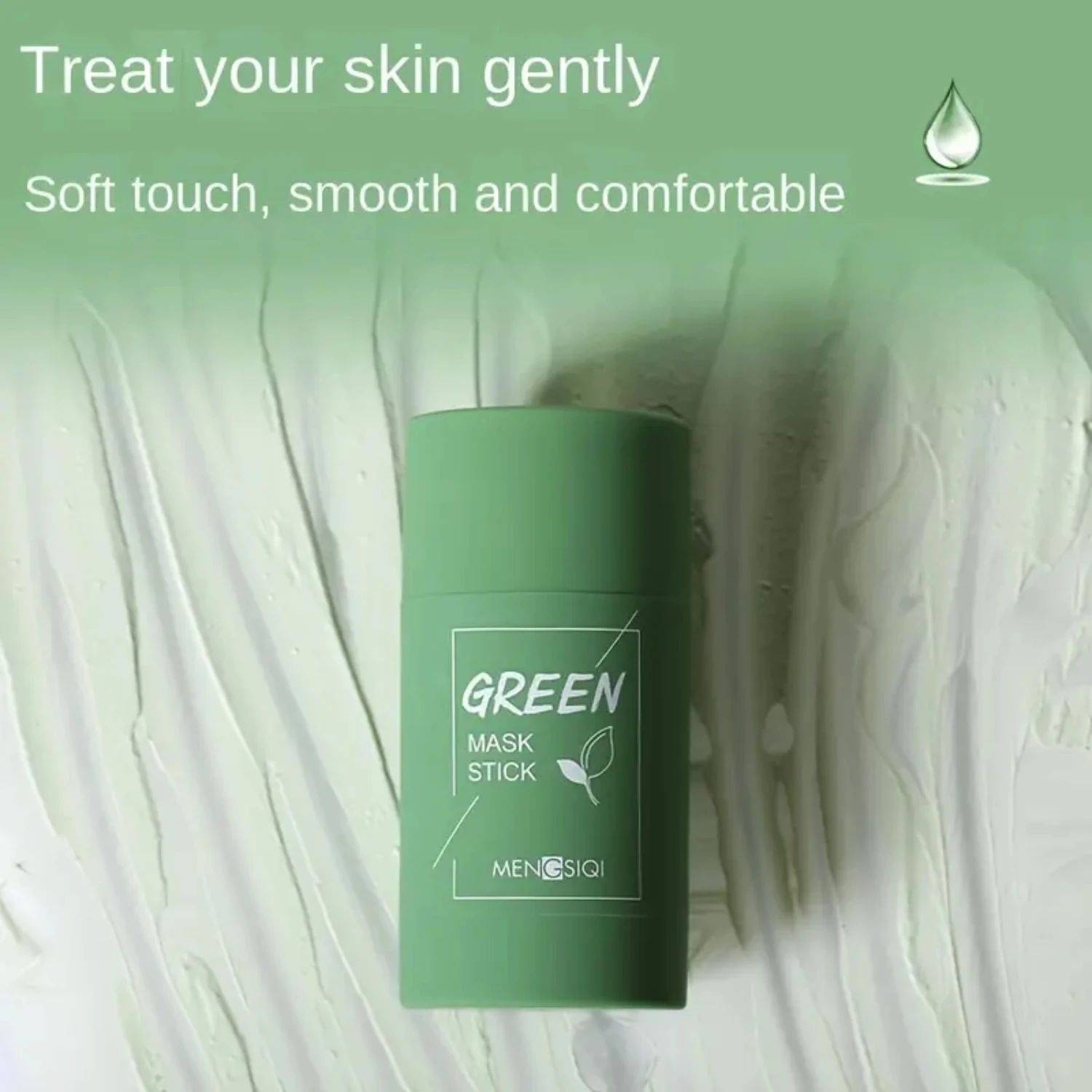 Увлажняющая и очищающая поры глиняная маска-карандаш с зеленым чаем для контроля