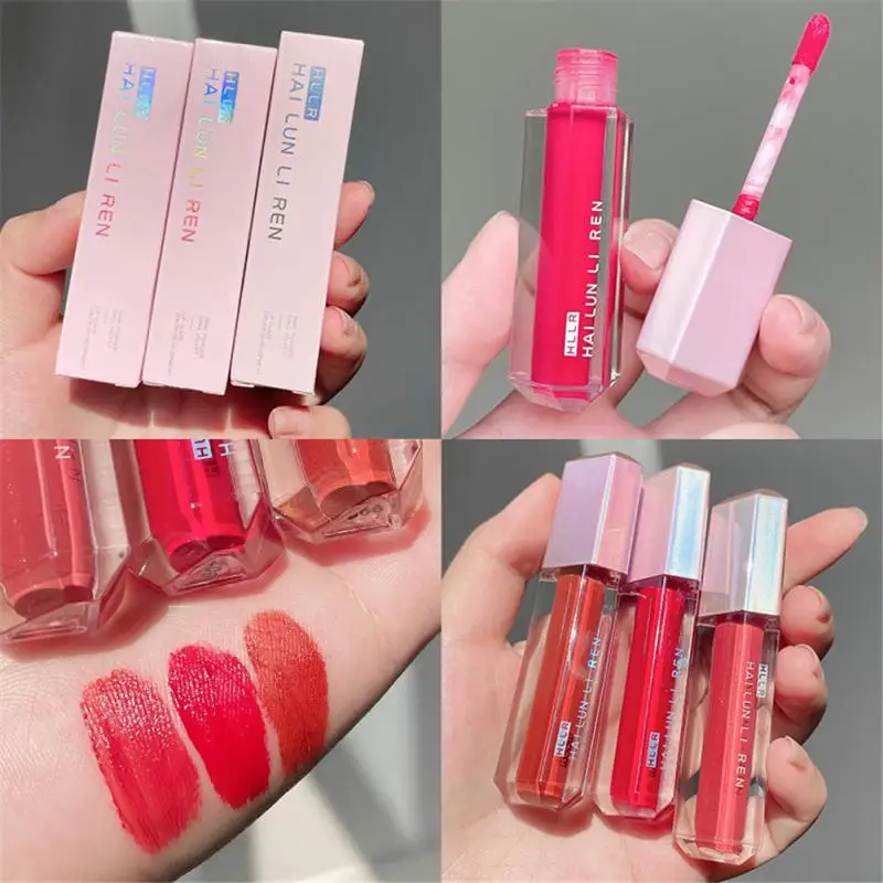 

6 Colors Moisturizing Lip Tint Mud Non-stick Cup Lip Glaze Lip Gloss Cosmetics Velvet Matte Lipstick Liquid Lipstick Waterproof