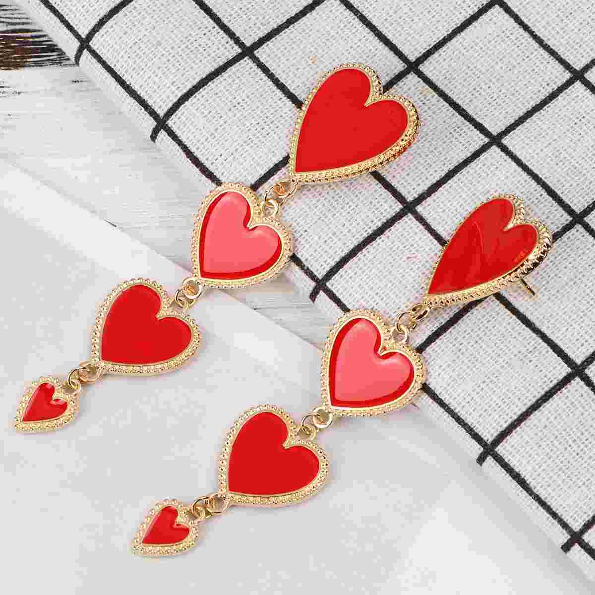 

Earrings Earring Ear Stud Drop Lady Jewelry Earbob Studs Sparkling Line Chain Dangle Crystal Sticks Eardrop Vintage Shaped Heart