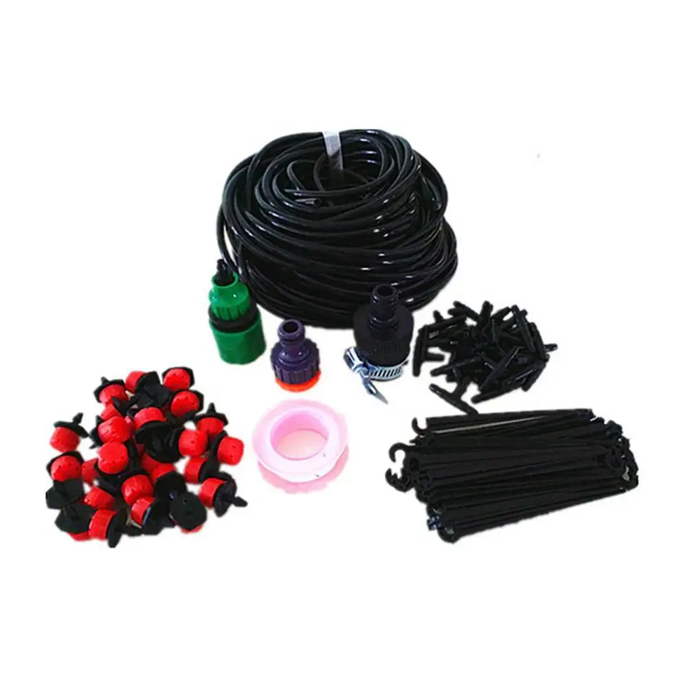 

Горячая Распродажа 25m микро система капельного орошения с 8 отверстиями, регулируемая система полива, наборы автоматических насадок для оро...