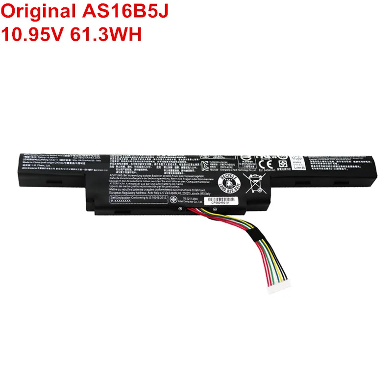 

10.95V 61.3WH New Original AS16B5J AS16B8J Computer Battery Laptop For Acer Aspire 15.6" Inch E5-575G F15 E5-575G-53VG F5-573G