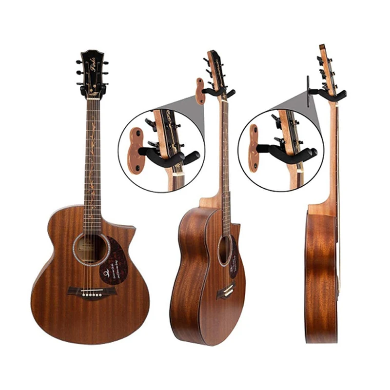 

NEW 1Pc Rotatable Metal Guitar Hanger Universal Hook Wall Mount Stand Bracket Display Guitar Holder Bass Screws Accessories