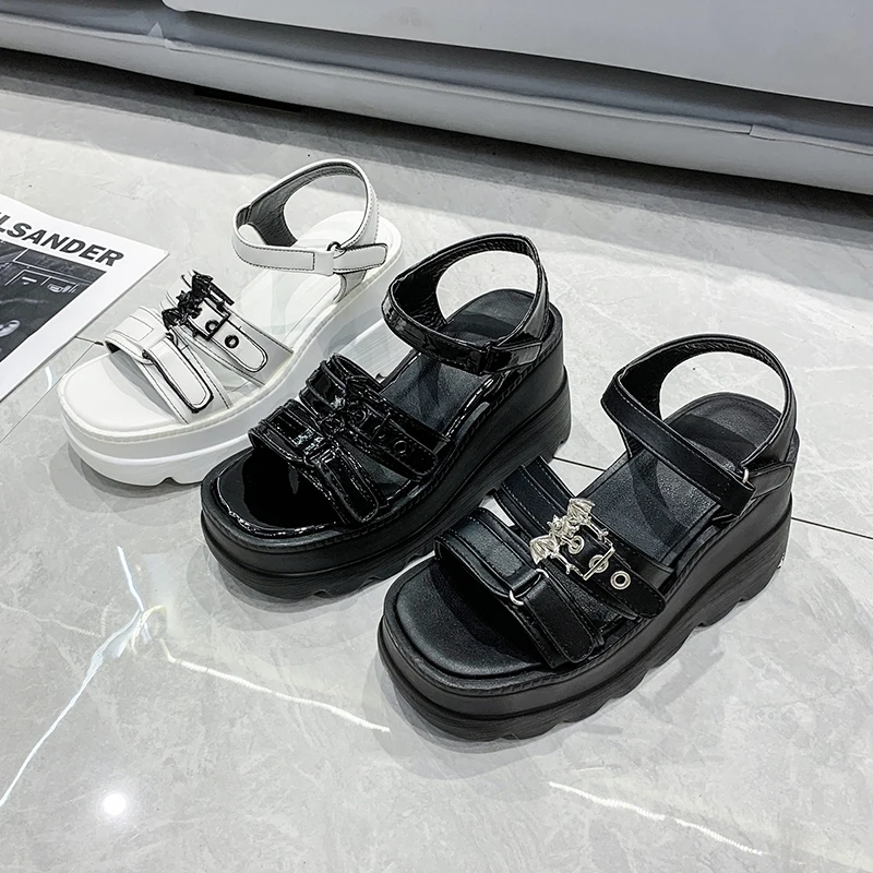 

Brand New Summer Women's Sandals Platform Fashion Chain Wedges Heels Women Sandals Casual Beach Lady Shoes Woman