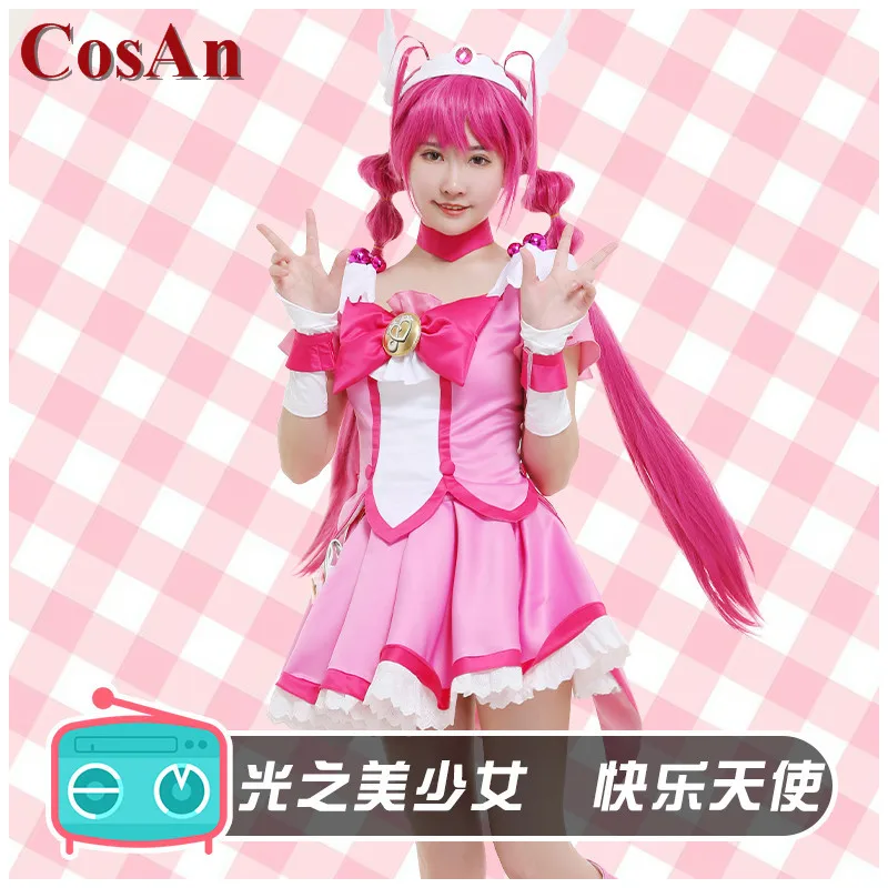 

CosAn аниме Smile Pretty Cure счастливый Косплей Костюм милое женское платье для активного отдывечерние