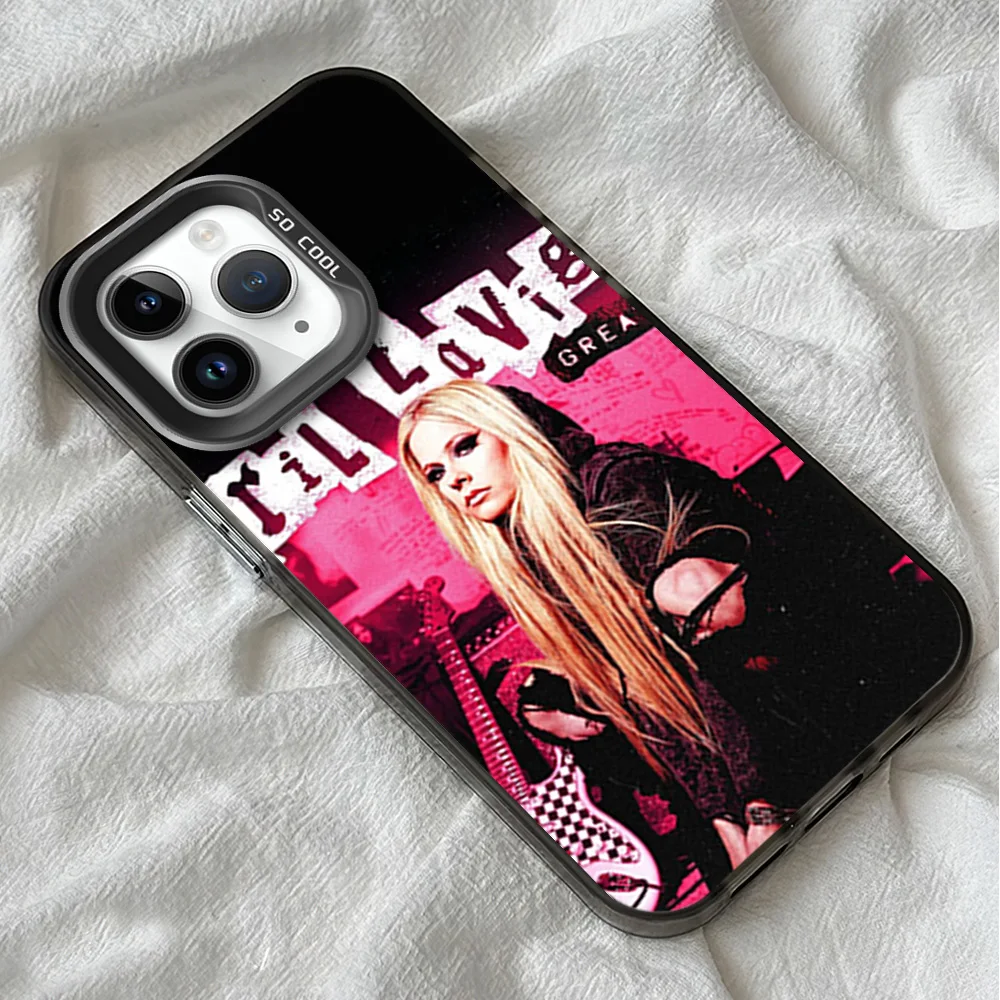 Phone Case For Samsung A25 32 33 34 50 51 52 53 54 71 24 35 23 4G 5G ULTRA PLUS Laser Cover A-AvrilS L-Lavigne Canadian Singer