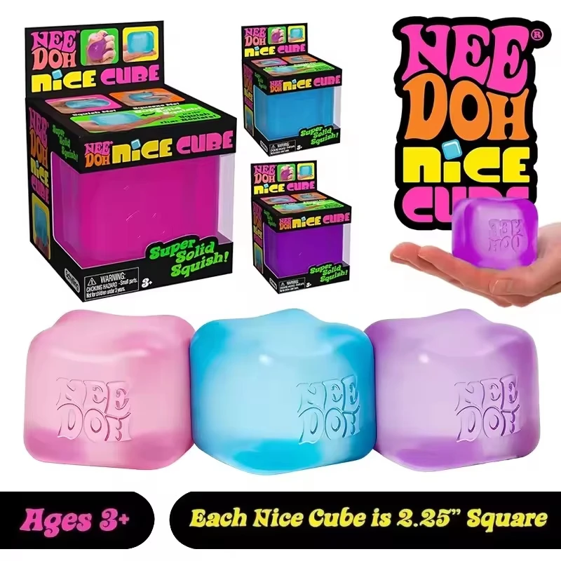 Фото Новинка 2026: Сенсорные игрушки Schylling Needoh Nice Cube – антистрессовые блоки, головоломки для снятия стресса и давления, сувенир для детей №1