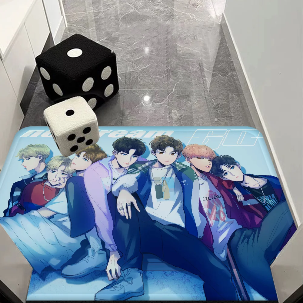N-NCT DREAM Hallway Carpet Non-Slip Laundry Room Mat Decor Balcony Child Living Toilet Rug