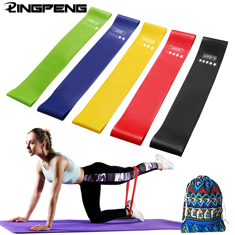 

Эластичная лента для йоги, 5 резинок для фитнеса, упражнений, пилатеса, удлинитель, тренажерный зал, домашнее оборудование для упражнений