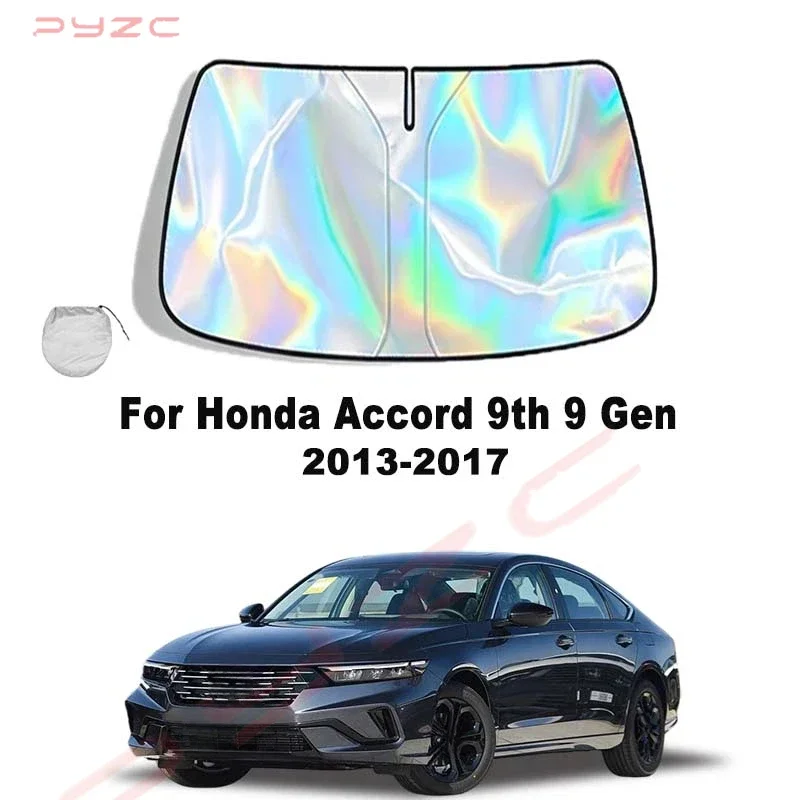 Фото Солнцезащитный козырек на лобовое стекло для Honda Accord 9-го поколения (2013-2017) – защита от УФ-излучения для салона автомобиля №2