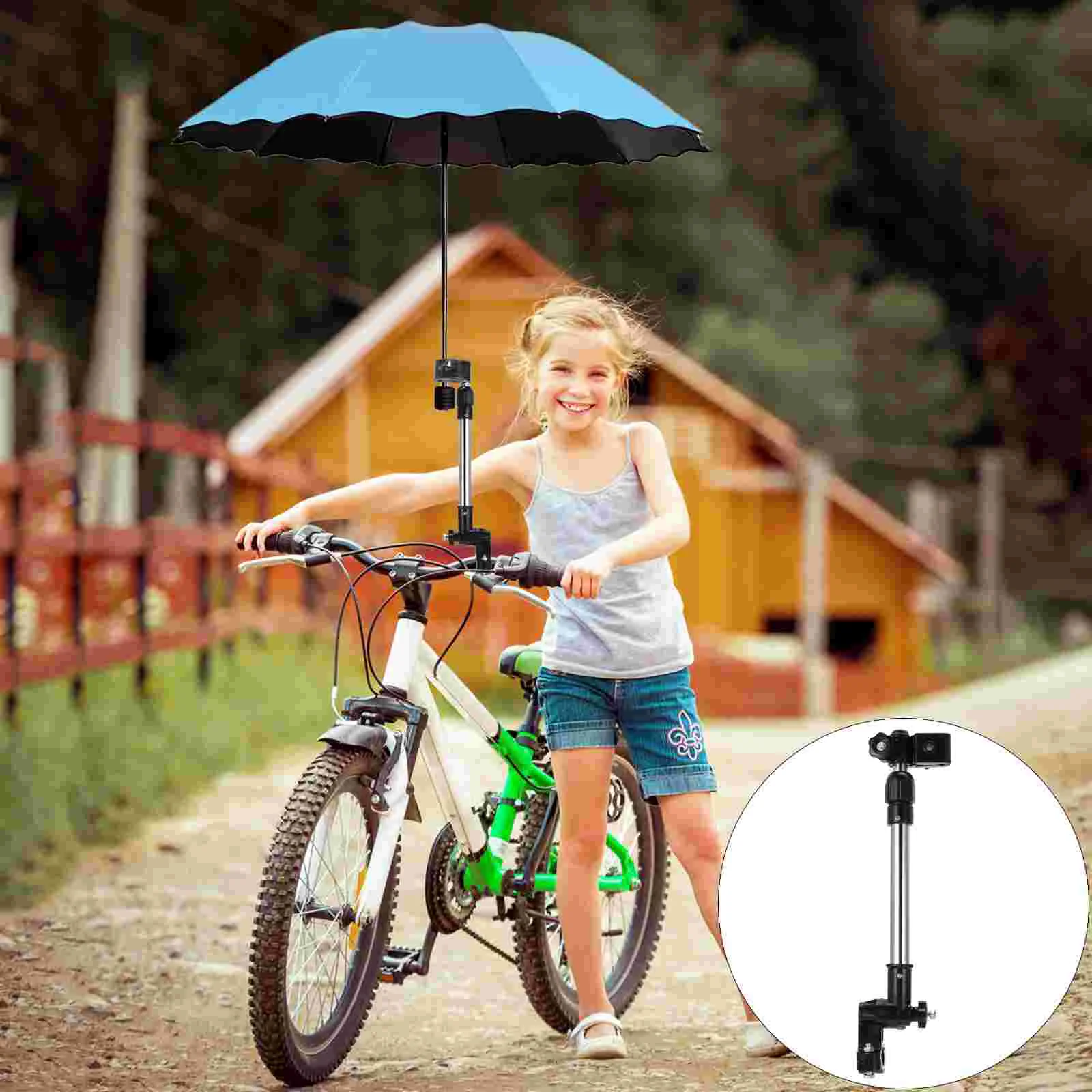 

Umbrella Holder Stroller Baby Walker Clamp Bike Mount Stand Swivel Wheelchair Adjustable