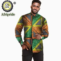 african shirts for men print long sleeve dashiki shirt crop top casual plus size slim fit ankara attire plus size s2112001
