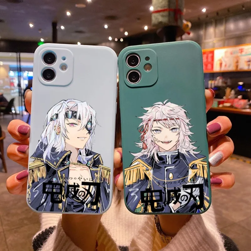 

Чехол для телефона Kimetsu No Yaiba для IPhone 14 11 12 13 Pro Max X XR XS Max 6 6S 7 8 Plus SE 2022, чехол для телефона с жидкостью квадратной формы