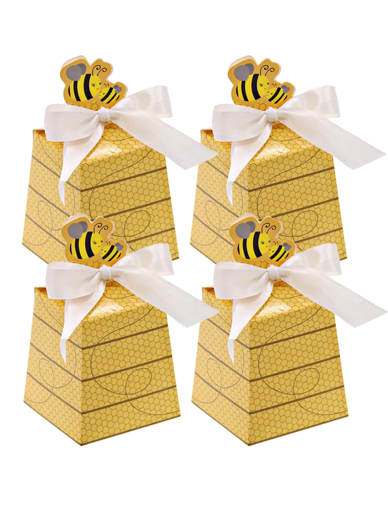

30Pcs Bees Candy Boxes Gift Box Wedding Birthday Party Favour Baby Shower Favor For Wedding Travel Party Bridal Shower Decor