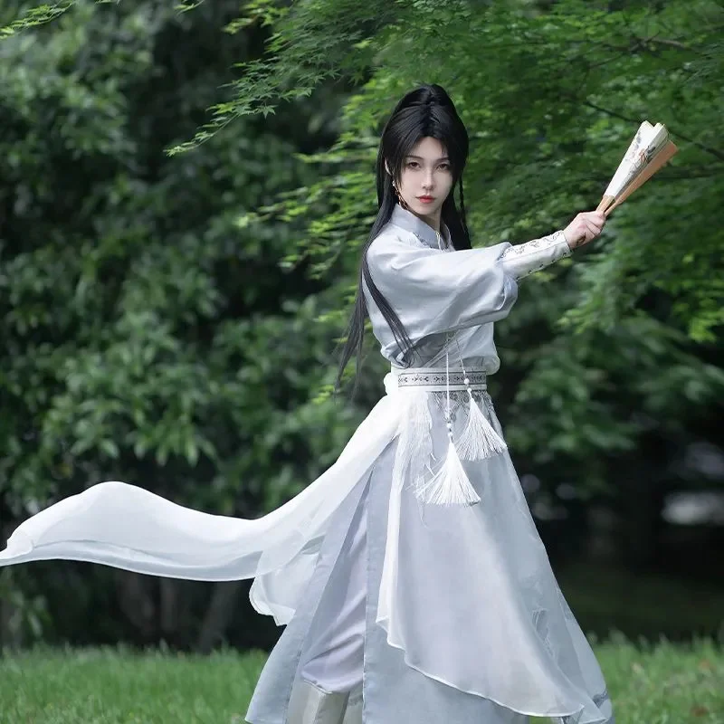 Lingyun оригинальный ханьфу в китайском стиле Улучшенный халат с круглым вырезом