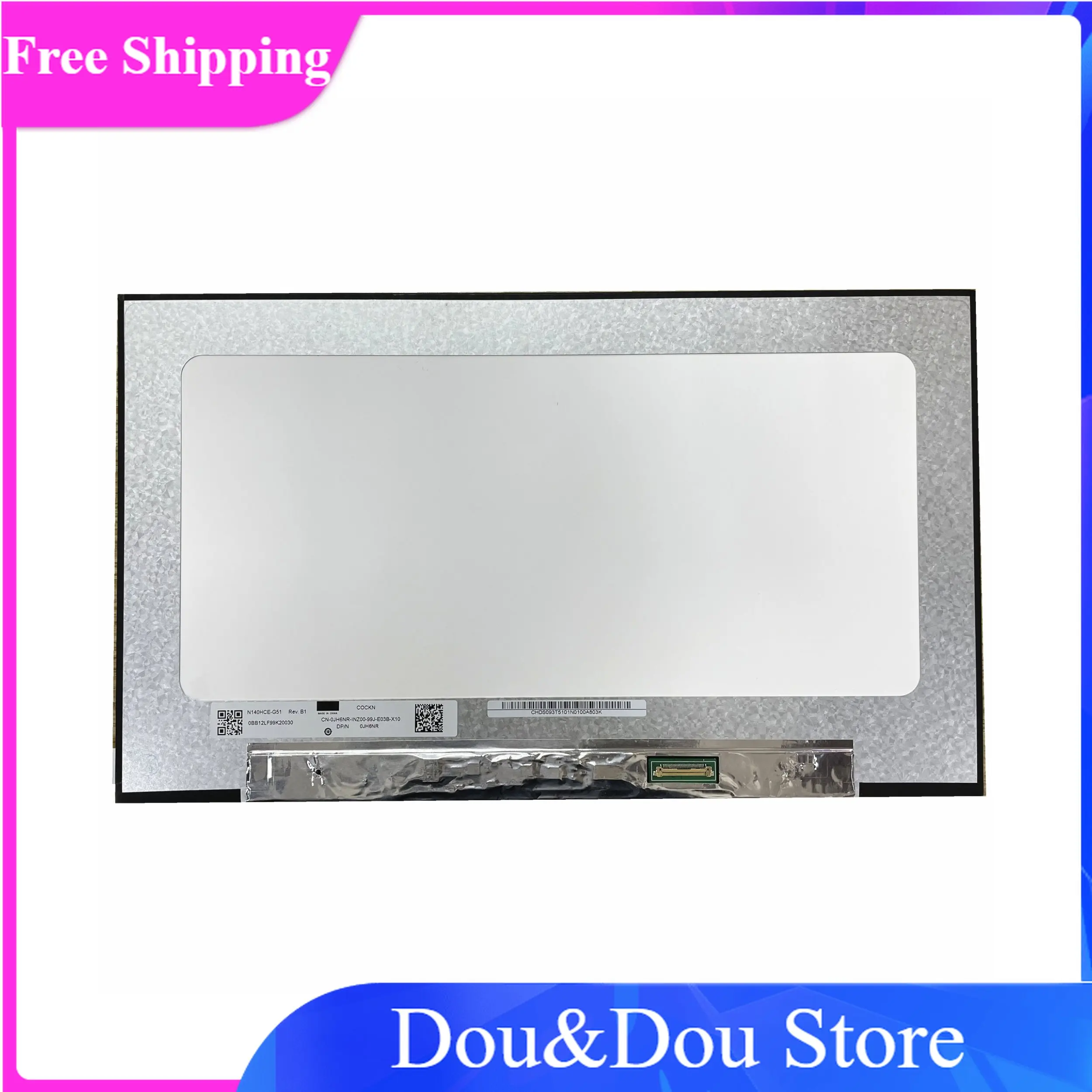 

N140HCE-G51 Rev fit N140HCA-G51 B1 D/PN 0JH6NR JH6NR Matrix Laptop LCD IPS 30pin EDP 100% sRGB 300 cd Screen