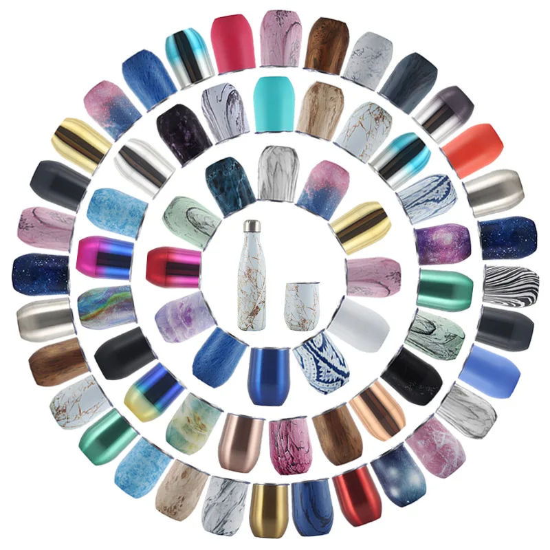 

Wood Grain Swig Wine Cups Insulated Thermos Coffee Mug Vacuum Thermos Cup Coffee Tumbler 12OZ Egg Shaped Cup Wine Beer Mug