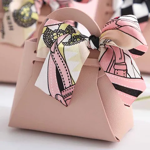 Креативная сумочка из искусственной кожи, Подарочная коробка, Портативная сумка для упаковки шоколада на свадьбу, день рождения, День святого Валентина для подруги
