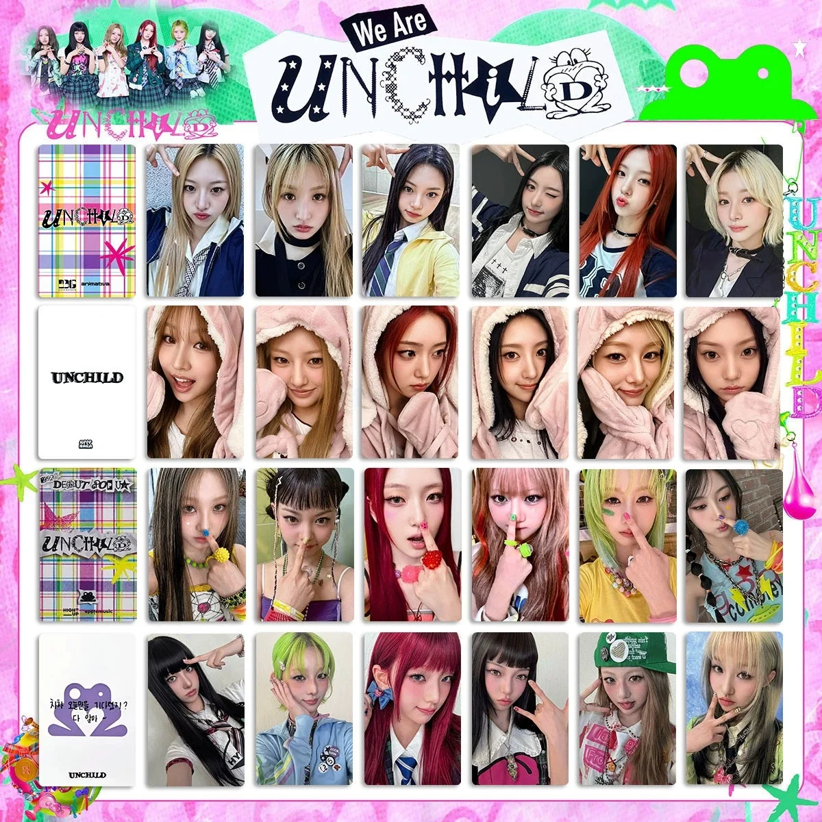 Фото Набор из 6 фотокарточек UNCHILD для косплея, HD LOMO-карточки UNCHILD с YEEUN, HEEKIE, TINA, AKO, EVON, HAEUN, подарок для фанатов косплея №5
