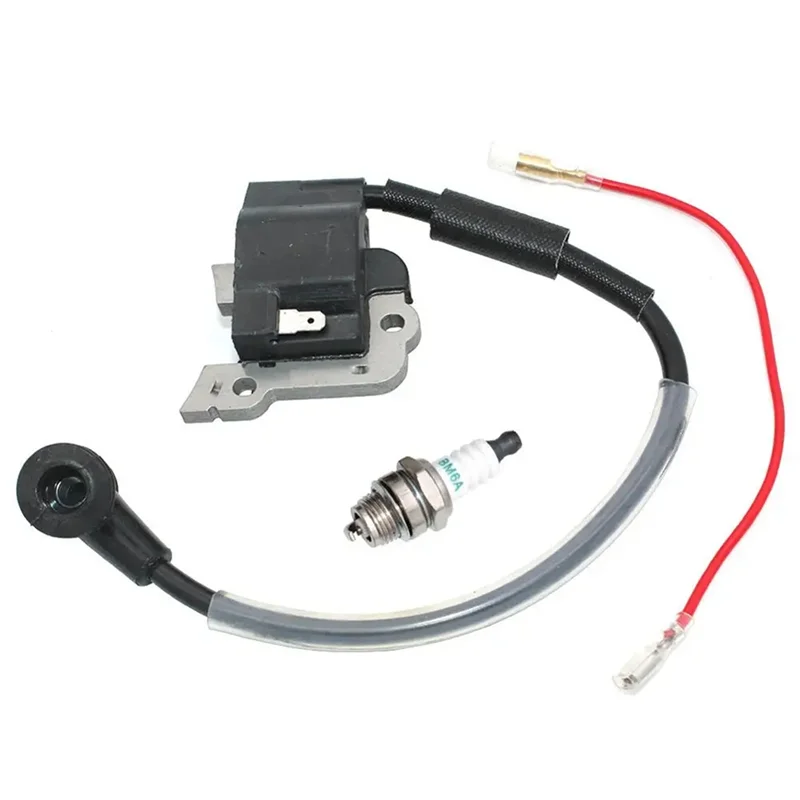 Фото Новый для Shindaiwa T261 T261B M230 C230 AH231 C230 T230 T231 C230PT P230S Детали двигателя Катушка зажигания Свеча зажигания для газонокосилки Mo №1