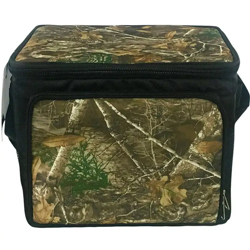 

Kool Zone 24 Can Insulated Cooer Bag with Hard Liner in Edge Camo