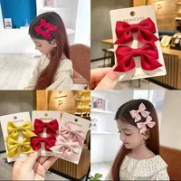 10pairslot new bow headgear cute sweet little girl hair accessories girls clips baby hair pins children hair clips gifts